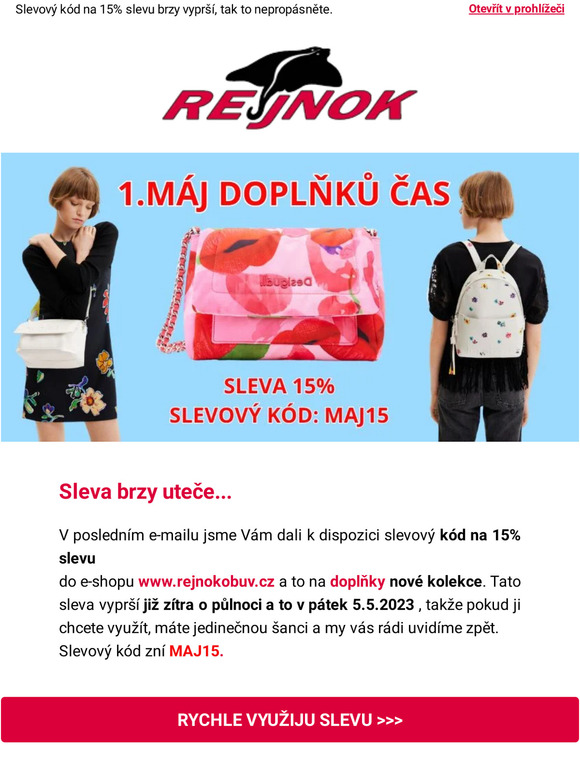 Sleva 15% na všechny doplňky končí už zítra👜