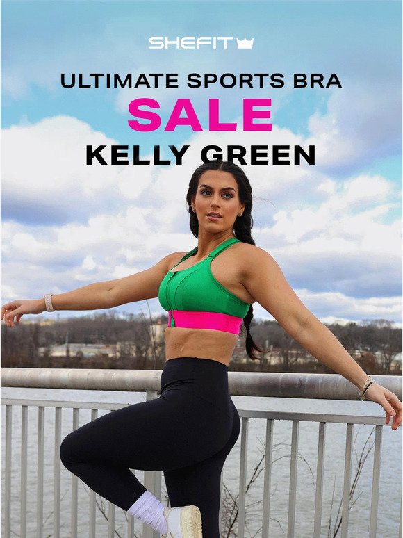 SALE: Ultimate Sports Bra in Kelly Green
