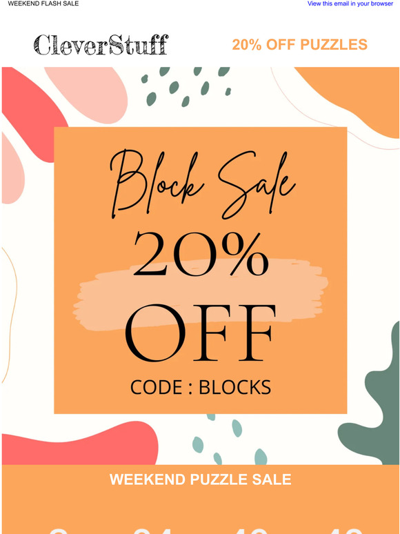 Weekend Block Sale 🤑