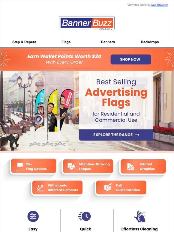 Grab 20% OFF Flags⛳+ $30 Wallet Points