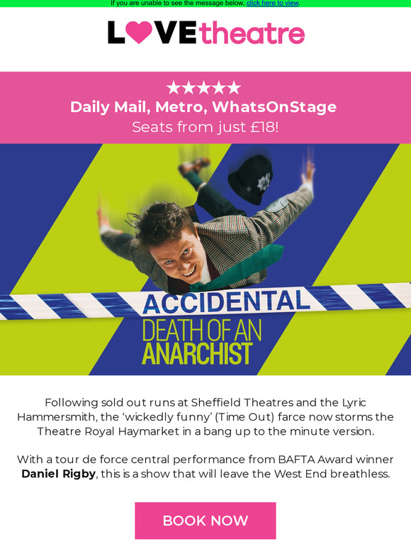 Accidental Death of an Anarchist transfers to the West End