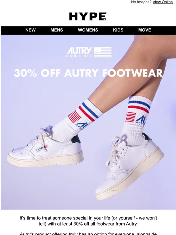 Need gift ideas? Save 30% on all Autry footwear.