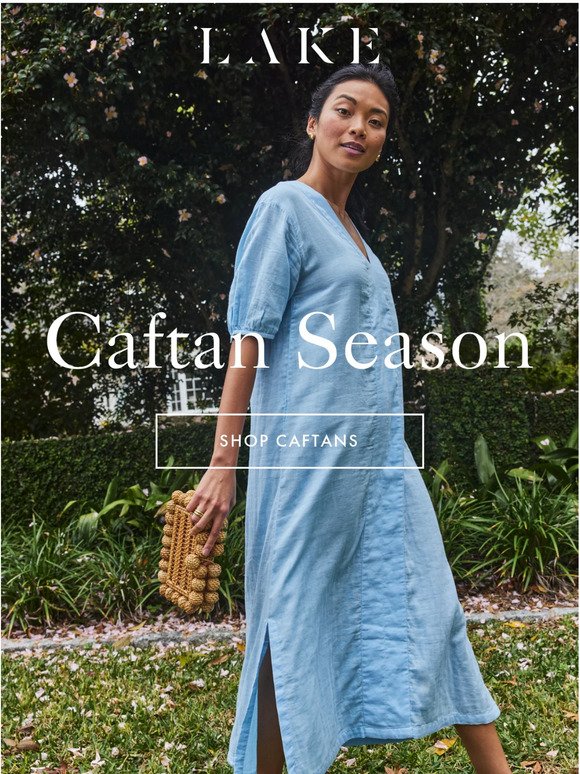 The Gauze Caftan comes in new hues  💗💙