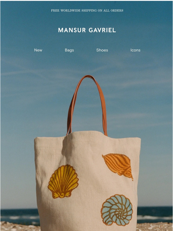 Limited Edition Pascucci Bag - Natural Shells by Mansur Gavriel at