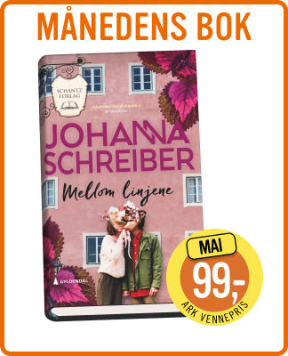 Månedens bok er Mellom linjene av Johanna Schreiber 99kr