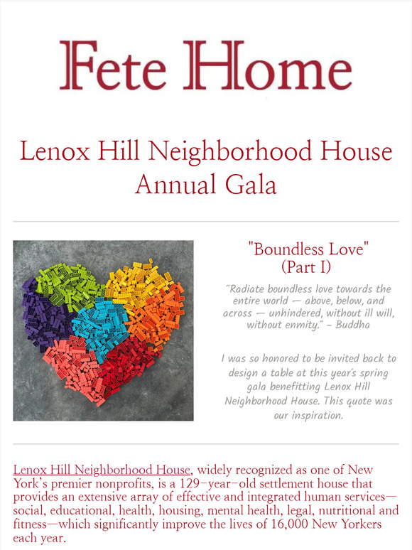 Lenox Hill Neighborhood House Gala (Part I)