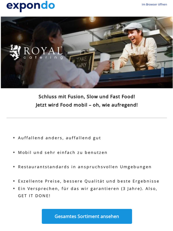 Werden Sie zur Nummer 1 im Catering.