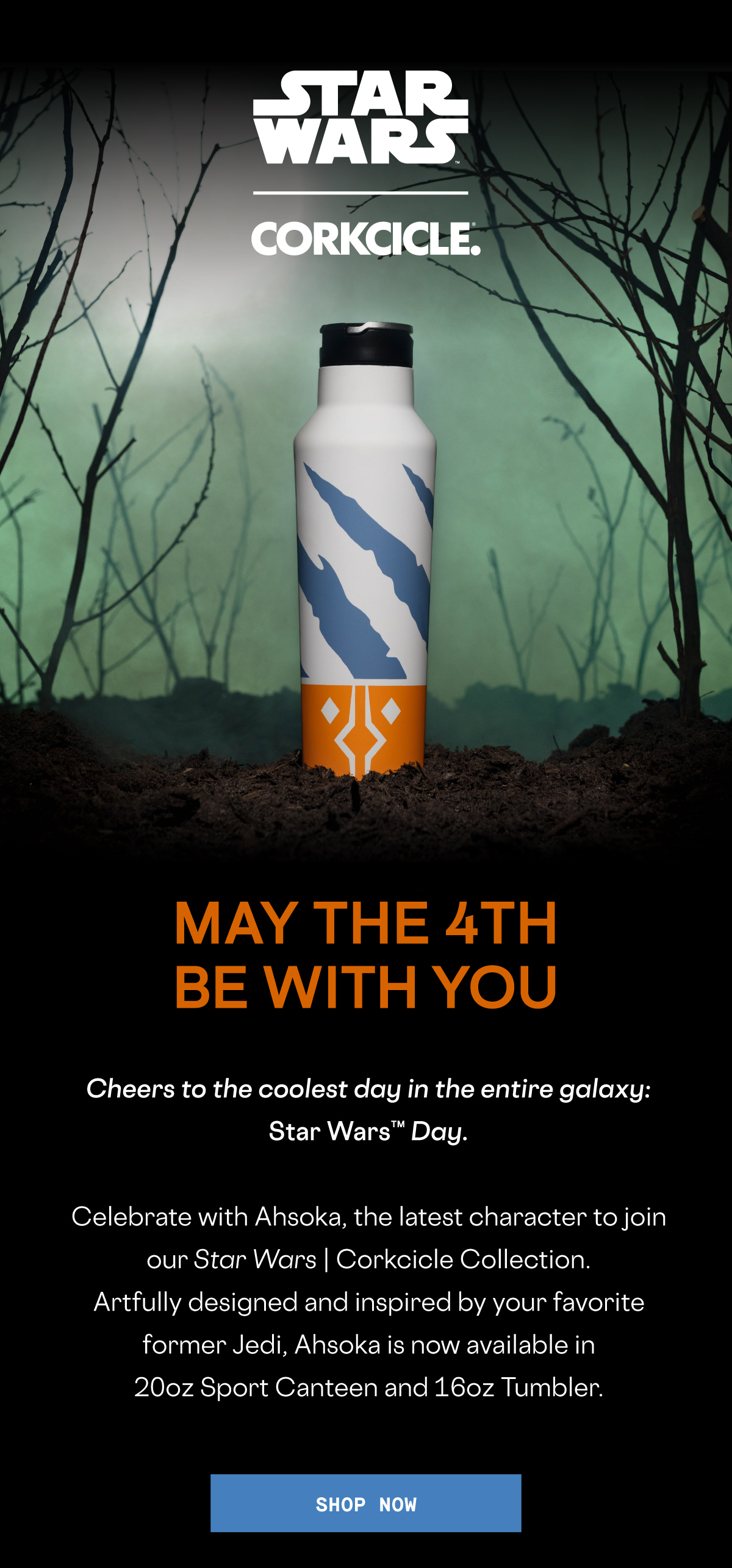 CORKCICLE New In For Star Wars™ Day — Ahsoka Drinkware Milled
