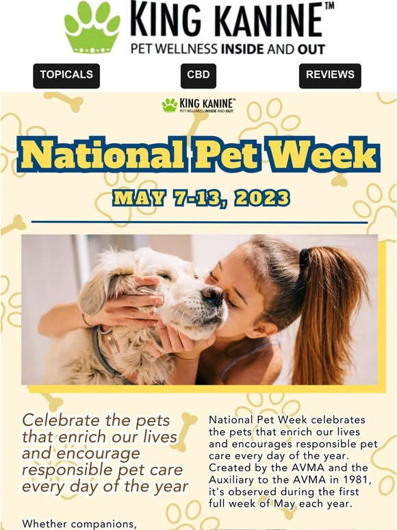 🦮🥳🦮 National Pet Week! 🦮🥳🦮