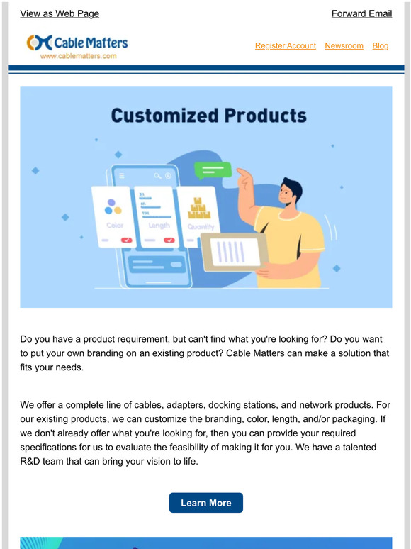 Cable Matters Inc.: Learn about Custom Ordering, InfoComm, and Cable ...