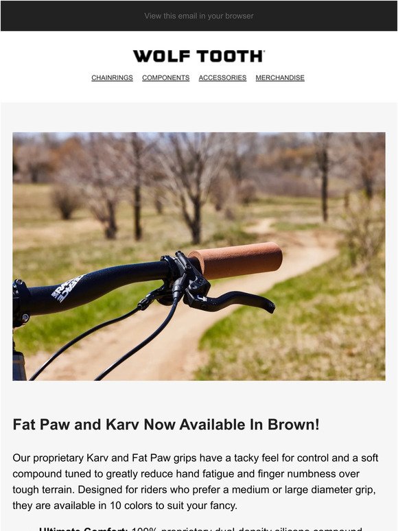 New Brown Karv and Fat Paw Grips