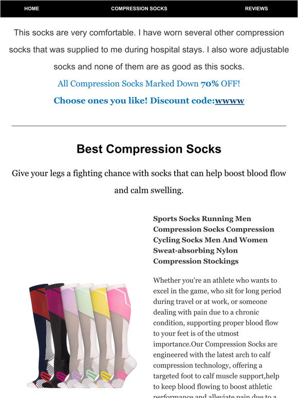 bestcompressionsockssale: I'm glad！These socks have solved my foot problem