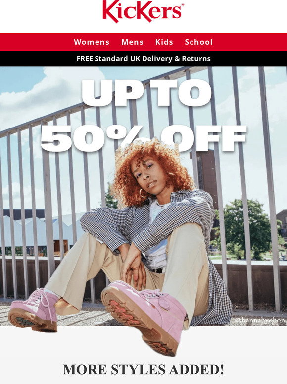 Kickers: Kicking off the season with up to 50% off ️ | Milled