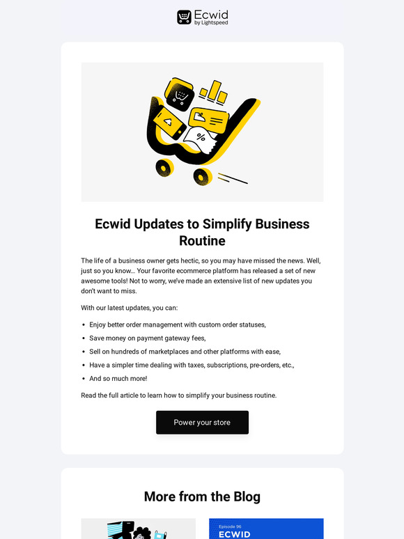 15+ Ecwid Updates to Simplify Your Business Routine