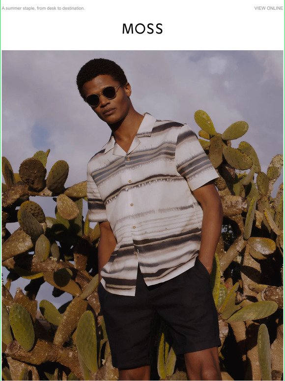 Cuban-collared shirts | Plus, 50% off Moss Box