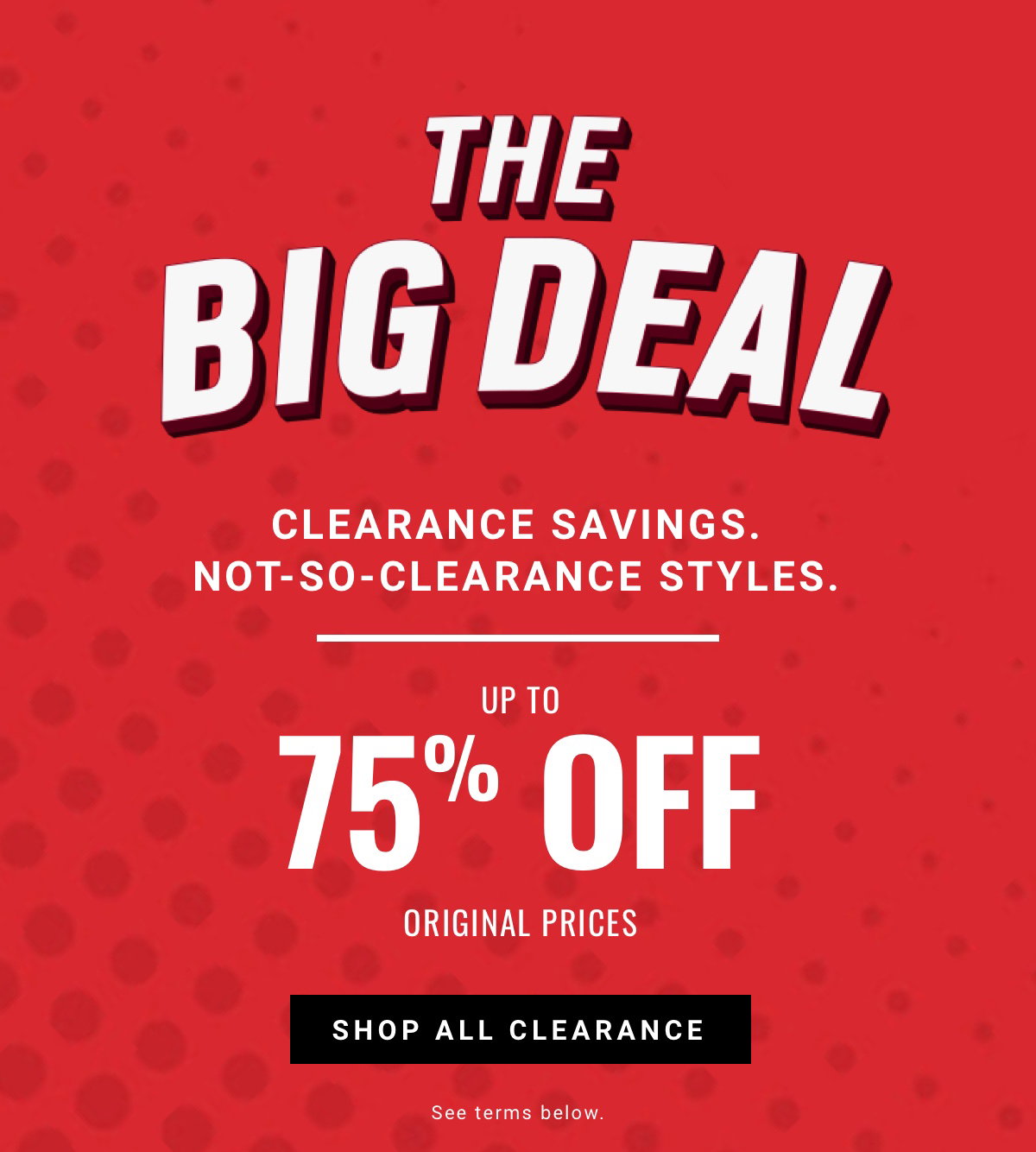Men's Wearhouse THE BIG DEAL Clearance up to 75 off Milled