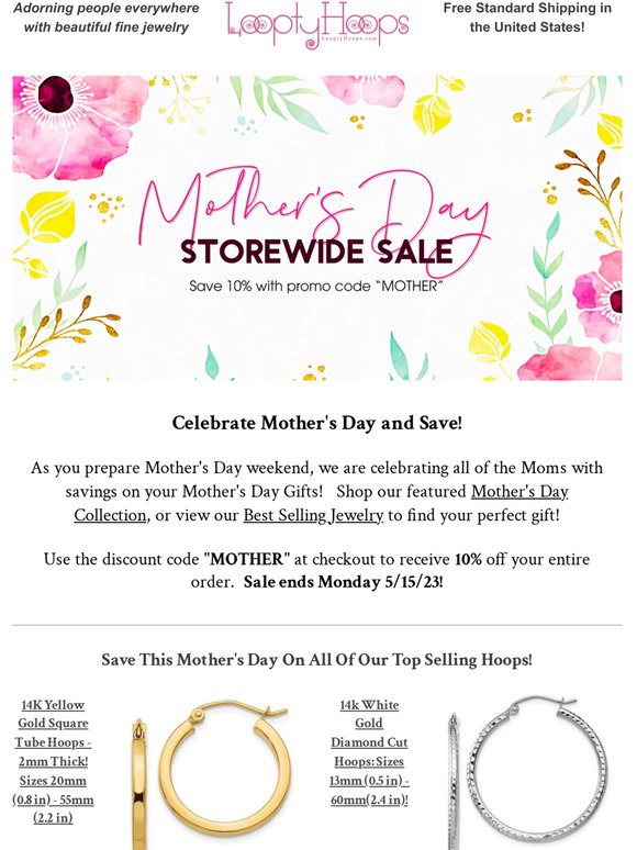 Mother's Day Weekend Jewelry Sale!