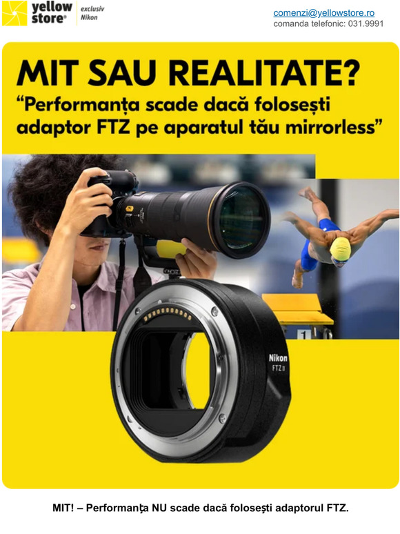 🧐MITUL adaptorului FTZ + întrebări și răspunsuri! Profită de super oferta Nikon cu adaptor CADOU!