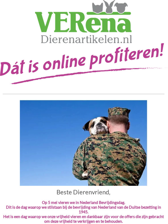 "Herdenken en de vrijheid vieren op 5 mei: ook voor huisdieren belangrijk"