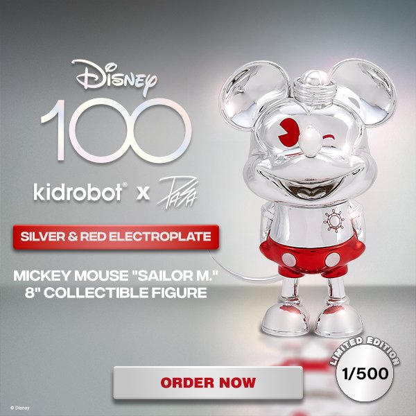 Kidrobot x Disney Mickey Mouse Sailor M. 8 Collectible Vinyl Figure by Pasa