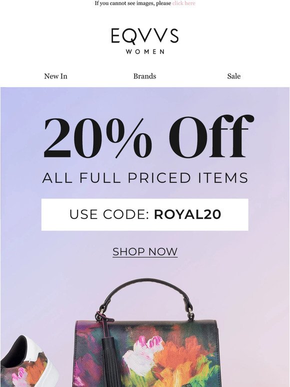 20% off for Coronation Weekend