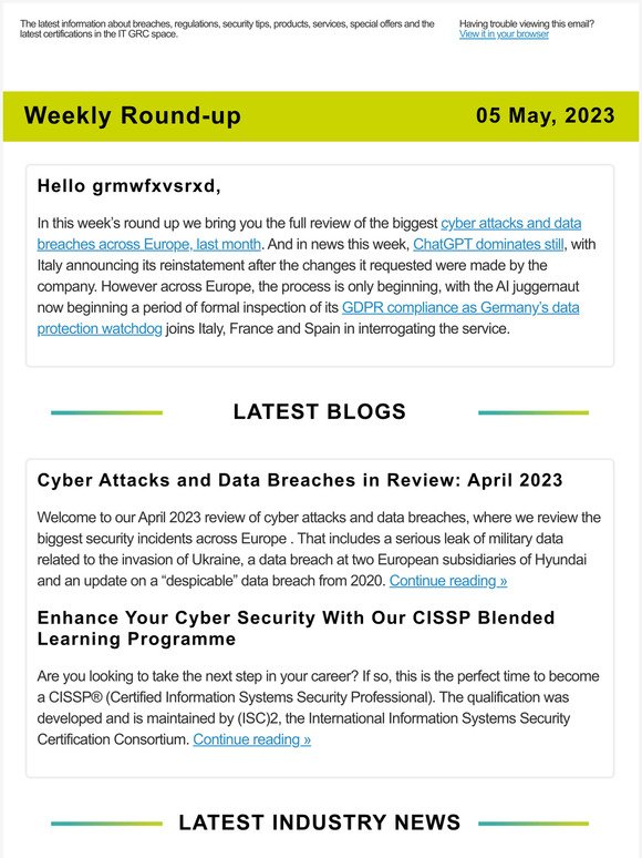 Cyber Attacks and Data Breaches in Review: April 2023