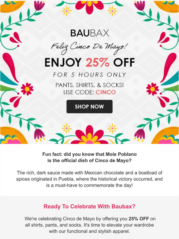 5-Hour Cinco de Mayo Special!
