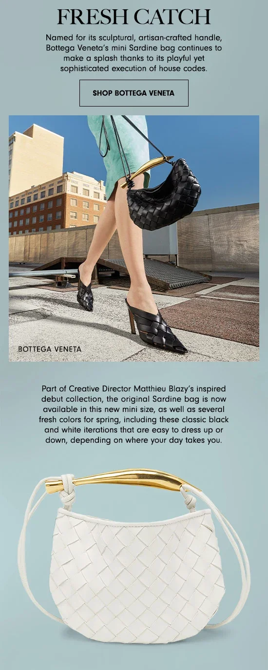 Fast Favourites: Bottega Veneta brings the Sardine bag to life