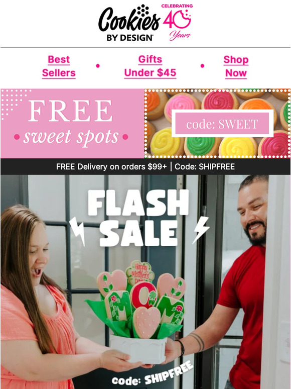 Cookies by Design ⚡ FREE DELIVERY FLASH SALE ⚡ Milled