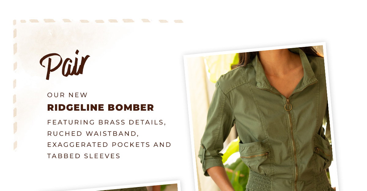 Pair our new Ridgeline Bomber