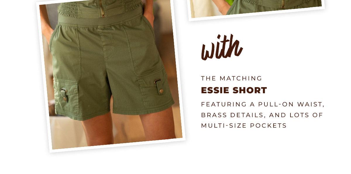 with the matching Essie Short