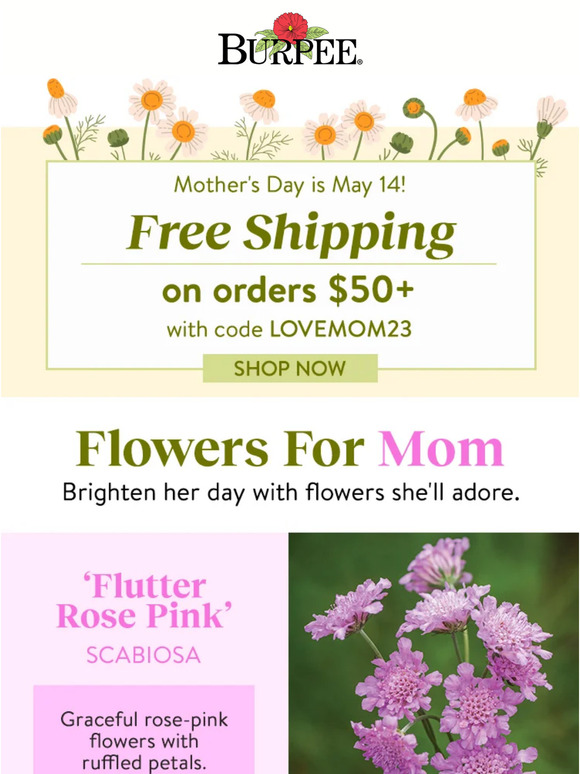 Burpee Gardening: Free Shipping on $50  orders Milled