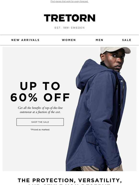 The Outerwear Sale - Up to 60% off