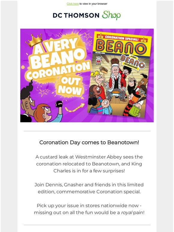 Don't miss the Beano Coronation Special 👑