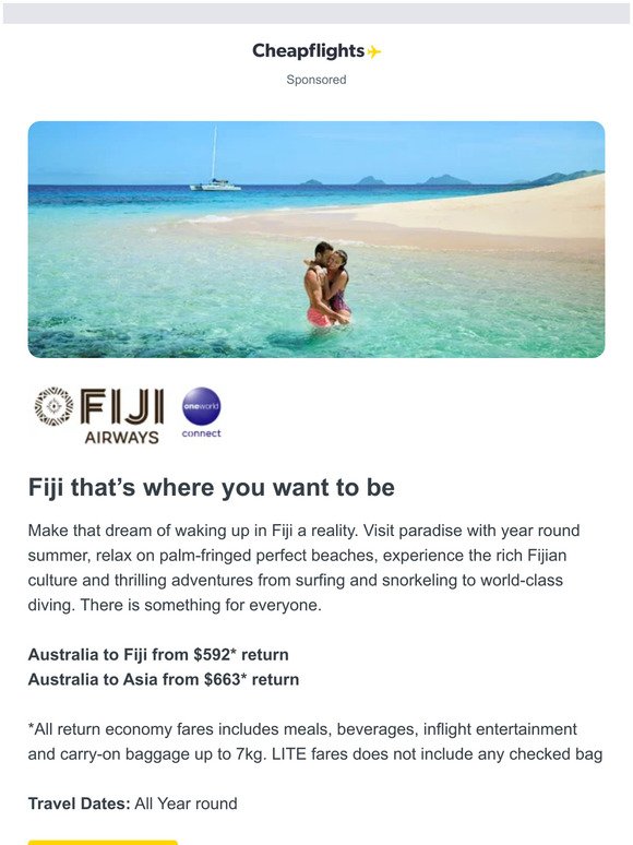Fiji that’s where you want to be