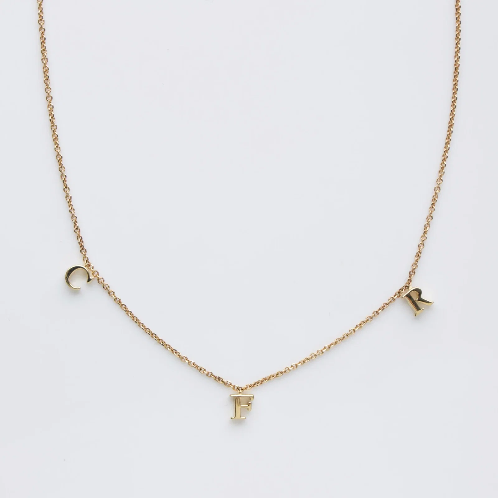Image of Custom Made Drop Initial Necklace