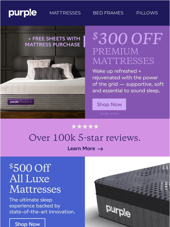 Purple 300 Off The Premium Collection + Free Sheets Milled