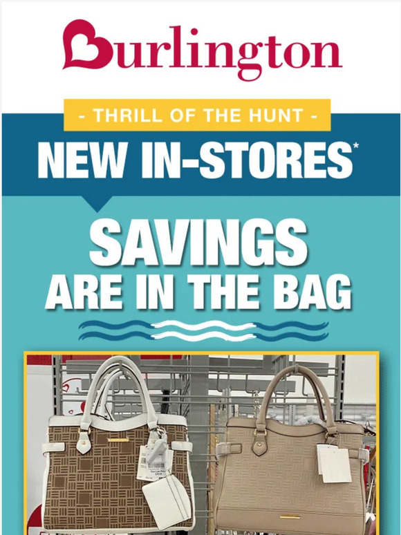 Burlington Coat Factory: IN STORES: Handbag savings for fall