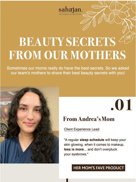 Beauty Secrets From Our Mothers 🌸