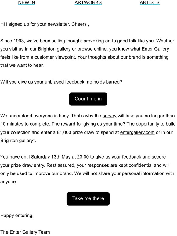 Fancy winning £1000 on art?