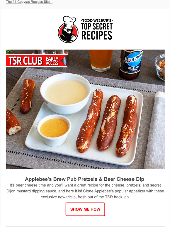 TGI Friday's Pretzel Sticks and Beer Cheese Dip - CopyKat Recipes