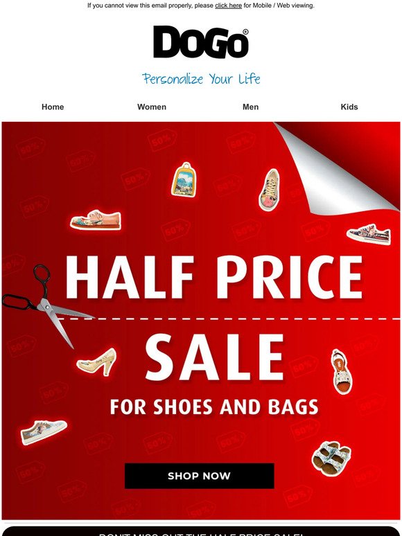 💥 Half Price Sale! 💥