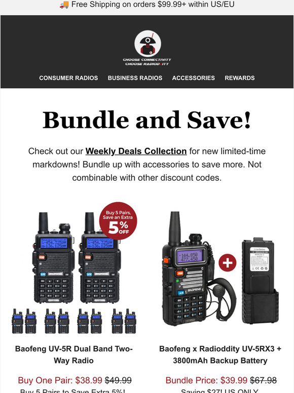 Radioddity Limitedtime Get bundled savings! Milled