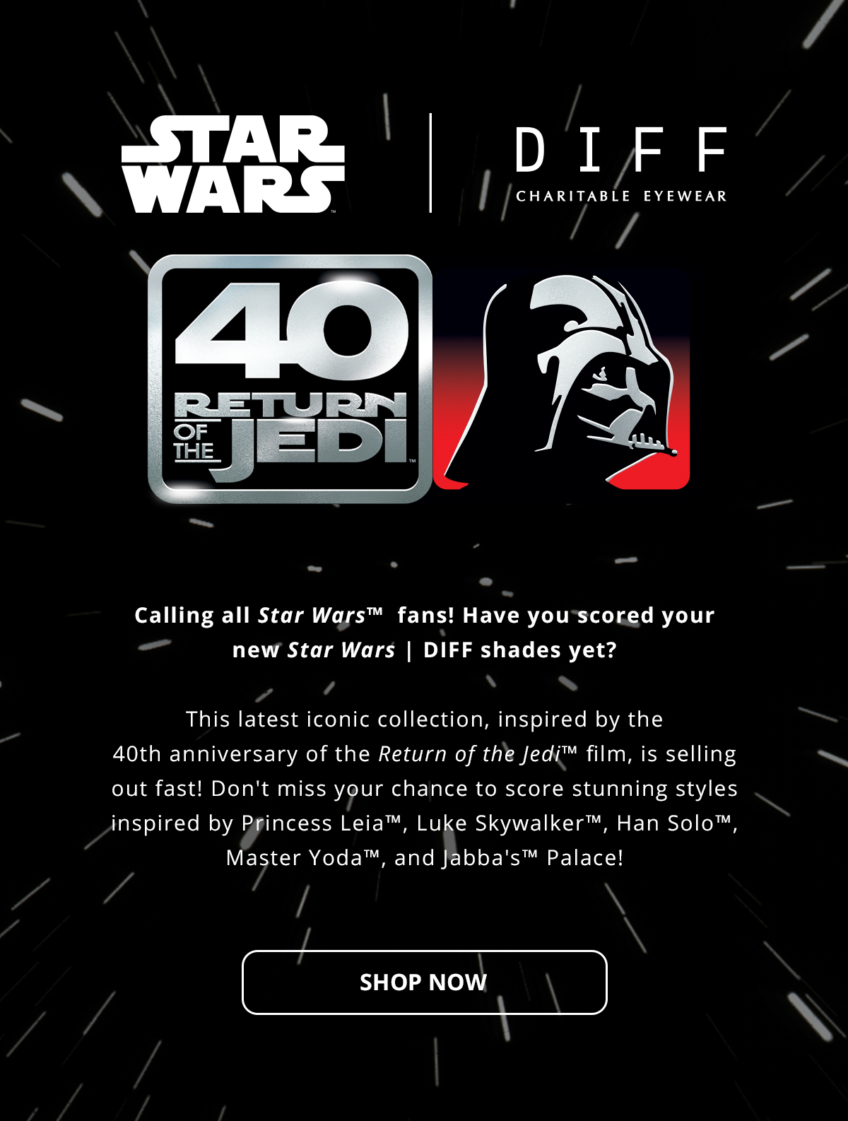 Star Wars x DIFF Eyewear Collection: Buy 1, Get 1 Free Deal (2023)