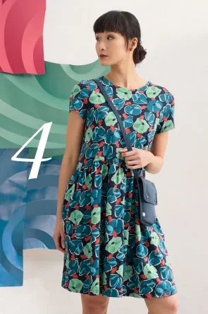 4. Sea Mirror Dress - Layered Poppy Maritime