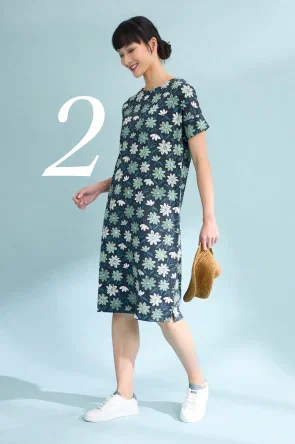 2. Top Shell Dress - Painted Cosmos Maritime