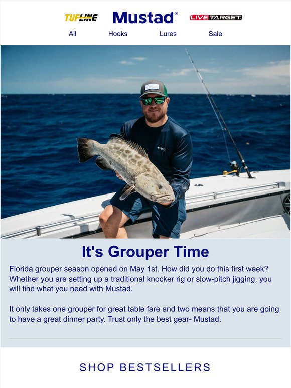 Grouper are ready to be caught!