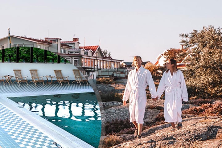 Smögen Hafvsbad för 2 inkl. boende, frukost och entré till spa, kallbad, bastu