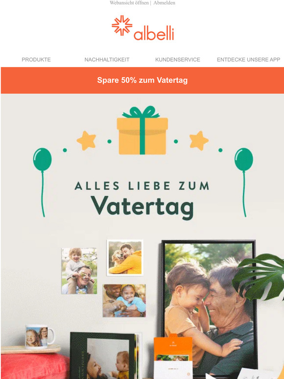 Letzte Chance: Spare 50% zum Vatertag
