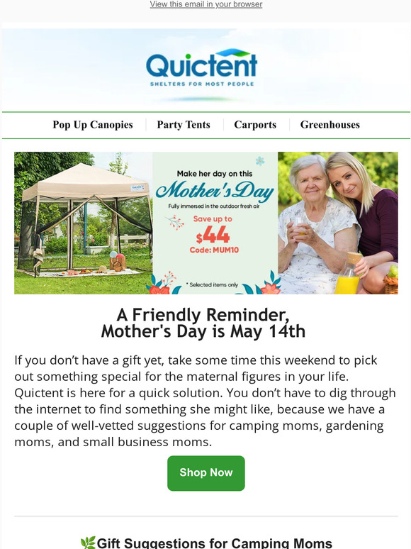 Get 10% Off on Gifts for Moms🎁